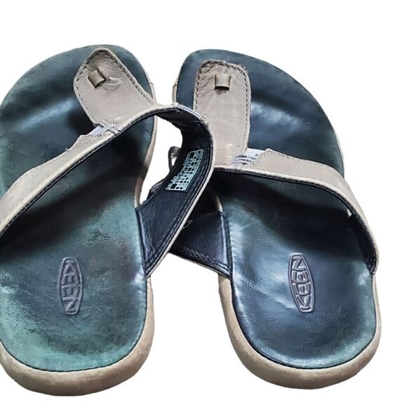 Keen Taupe Brown Slide Sandals - Picture 3 of 6
